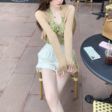 Pingjun Ratio / Word Of Mouth Resurrection Cashmere Short-Scale Cardigan