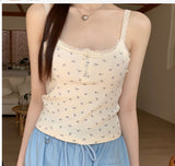 9112 # Ice Silk Summer New Spice Girl Wears Suspension Vest Women With Chest Mats In The Tide