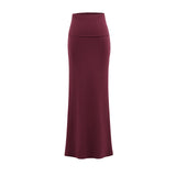 Black Falling Hottie Sexy A-Word High-Rise Half-Dress Girl Spring And Summer New Fishtail Dress Hip Repair Skirt