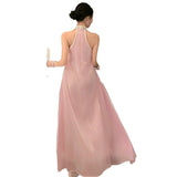 2025 High-End Exquisite Dress Light Luxury High-End Sense Of The New Chinese Style Embroidery Temperament Pink Fairy Dress