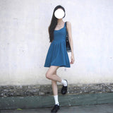 Art Student Klein Blue Dress Woman 2025 Summer New Cute Small Suspension Suspension