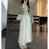 New Chinese-Style Set Zen Wears Women's Spring National Style Vintage Languid Languid Wind Milk Three-Piece Set Of Women's Summer New
