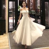 2025 New French Dress More Than Summer Dress White Moonlight Chest Mesh Dress Dress