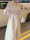 Lusi The Same High-Level Temperament Wind Jacket Women's Long-Term Lazy Style In The Spring And Autumn Winter