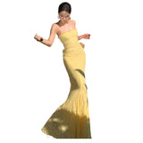 2025 Elegant Girded Evening Dress With Dress Holiday Atmosphere Sense Of Senior Sanya Travel Holiday Dress