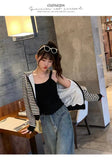 1017# Autumn New Cotton White Small Sling With Chest Cushion Integrated Design Sense Vest In The Bottom Of The Women