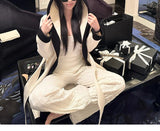 Autumn And Winter New Black And White Color Wool Double Side Of The Coat Female Senior Feel Expensive Hair Coat