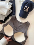 6602# Hundred U-Neck Comfortable Sling Vest Skinny Woman With Chest Cushions Outside The Coat