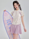 Wow New Edgy Sport Split Swimsuit Fashion Tennis Style Student Skirt Flat Angle Swimming Suit Bolisi 2570