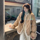 [Fujia Qianjin] Winter New Splicing Small Incense Down Jacket Fashion Short Outer Wear Thin Top Woman