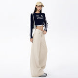 Broad-Legged Jeans Women 2026 Autumn New Loose Fall Feeling With Retro Drag Straight Trousers Women