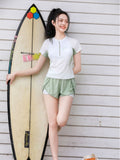 2026 New Aerial Sports Split Swimsuit Conservative Youthful Sports Students Covered Flat Trousers Swimsuit