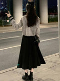 French Small Fragrant Atmosphere Feel Short Cardigan Sweater Women 2025 Spring New V-Neck Knitted Coat Top