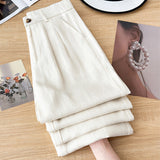 Silk Linen Broad Leg Pants Women Summer Thin 2025 New High-Waisted Cotton Trousers Trousers Straight Trousers