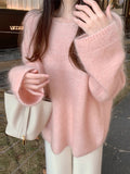 You/Focus-Losing Flower Yarn Baby Mahian AB Yarn Girl Loose Gentle Lazy Sweater