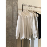 Spring And Summer Thin Breathable Sunscreen Shirt Women's Korean Version Of Loose Net Solid Cover Long-Sleeved Shirt Air-Conditioning Shirt 5 Colors