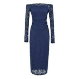 Famous Temperament Shoulder Repair Slimming After The Opening Of The Lace Dress Sexy Birthday Evening Dress New