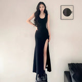 Sweet And Spicy Dress 2026 Summer New French Temperament Slim Thin Black Long Fishtail Dress Women's Dress