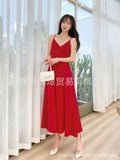 2025 New Women's Holiday Dress Beach Skirts With Sexy Bareback Sling Skirt Long Dress