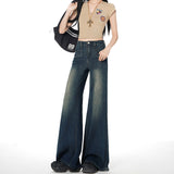 White High-Waisted Elastic Micro-Tipped Jeans Women In Spring 2026 New Non-Legged Thin Drag Trousers