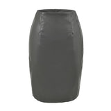 Korean Elastic Pu-Skin Skirt Women Autumn Pink Ass Skirts Slim High Waist Skirt Mid-Skirt Temperament Half Skirt