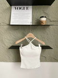 149# Summer New Pure Lust Wind And Back Hanging Waistcoat Female Slime Integrated With Chest Mat On Top