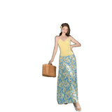 2025 French Atmosphere Print Sling Suit Dress Women's Summer Vintage Flowers Ribbon Holiday Long Skirt