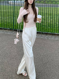 Enter The Store BI Hoard_Town Shop Word Of Mouth New Cool Feel Ice Silk Silk Silk Stiped Slipping Pants Hanging Thin Leisure Pants