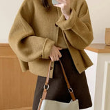 Round Collar Short Double-Sided Wool Coat Woman 2025 Winter Korean Version Of Loose Temperament Small Fragrant Hair Coat Korean