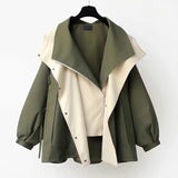 Long Wind Coat In The Waist Of The Female Version Of The New Women's Spring And Autumn Casual Popular Workwear Coat