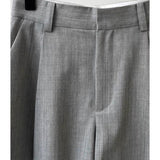 Five-Point Suit Trousers Women's Summer Thin 2025 New Large-Size Women's Loose Thin High-Waisted Wide-Legged Shorts
