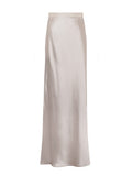 Manly Inclined Microfish Tail High Than Acetic Acid Half Dress Glossy Slim Temperament Half-Dress Dress Dress Dress