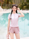 2026 New Aerial Sports Split Swimsuit Conservative Youthful Sports Students Covered Flat Trousers Swimsuit