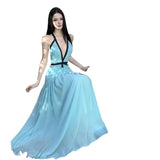 French Temperament High-Level Famous Fasting Deep Wrapped Chest Hollow High-Waisted Dress Seaside Dress