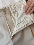 The Strong Goods Praise Burst! Rice White High-Quality Nine-Point Leisure Pants Comfortable Breathable High Waist Thin Balloon Pants Woman