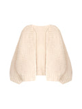 Tuscan Autumn_Warm Alpaca Sheep Heavy Hand Hook Thick Needle Big Open Shirt Denllium Coat Autumn