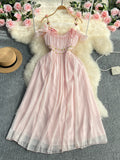 First Love Milk Sweet Dress Gentle Wind Pink Fairy Dress Tea Break In The Escape Princess Dress Super Fairy Sweet Hanging Dress