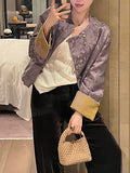 Twilight Mountain Floating Scene | New Chinese Style To Improve The Old Money Retro Wreet Jacket