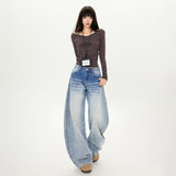 Autumn New 2025 Cowgirl Loose Trousers Fashion Design Daily Comfortable Wide Leg Pants