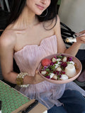 Powder Mist Artisanal Brocing Early Spring Fairy Gas Hand-Washing Body To Take The Shell Chest-Shaped Tsets Woman