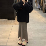 Lace Love Words High-Tight Water Velvet Set Sweet Lazy Hooded Knitwear