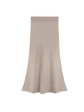 You/ Small Proportion Of Rabbit Velvet Fishtail Knitted Half Skirt ~ Temperamental Delicate Girl Autumn Straight Half Dress Long