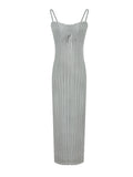 Miss Ritz_This Issue Of Lace V-Neck Sling/Sling Skirt/100-Fold Dress Dress Spring And Autumn High-End Feeling