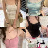9062# Summer New Cotton Ocean Embroidered Sling Lace Blouse Female Design Sense Niche Lace Vest