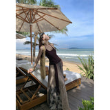 Sichuan West Original Xinjiang Tourism Wasteland Wind Wearing A New Dress With The Maillard Dress Summer 2025 New Dress Set