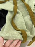 Pure Want To Repair Slim Slim Bumpy Clothes Summer New French Word Shoulder Bows Short-Sleeved T-Shirt Girl