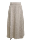 Sister's Brocing Dress 100 Wool Knitted Skirt Women's Autumn And Winter Long Elegant Early Gold Skirt