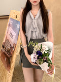 Time And Space Lovers Traveller Drifting Shirt Temperament Coat Woman's New Loose Sleeveless Shirt Design Sense